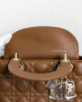 Dior My ABC Lady Dior Small | Golden Lambskin Light Gold Hardware-details