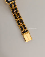 Chanel Vintage Premiere Watch 1987 Size L | 24K Gold Hardware-back