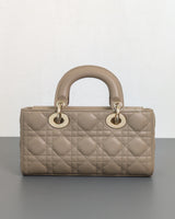 Dior Lady D-Joy Small | Beige Lambskin Light Gold Hardware-back