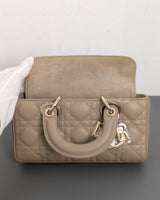 Dior Lady D-Joy Small | Beige Lambskin Light Gold Hardware-details