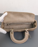 Dior Lady D-Joy Small | Beige Lambskin Light Gold Hardware-details