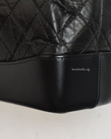 Chanel Gabrielle Backpack Small | Black Calfskin Multicolored Hardware-details