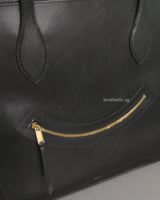 Celine Luggage Black Calfskin Gold Hardware-details