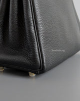 Kelly 28 Black Togo Gold Hardware