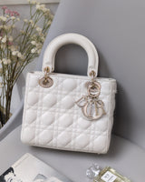 Dior My ABC Lady Dior Small | Latte Lambskin Light Gold Hardware-front
