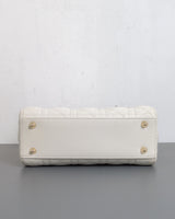 Dior My ABC Lady Dior Small | Latte Lambskin Light Gold Hardware-details