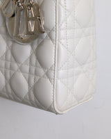 Dior My ABC Lady Dior Small | Latte Lambskin Light Gold Hardware-details