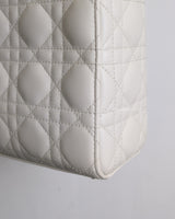 Dior My ABC Lady Dior Small | Latte Lambskin Light Gold Hardware-details