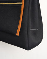 Hermes Herbag 31 | Blue Marine/Neutral Canvas Palladium Hardware-details
