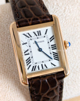 Cartier Tank Solo Small | 18K Rose Gold & Steel W5200024 -front