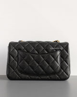 Chanel Mini Rectangle Mini Rectangle | 15C Black Caviar Brushed Gold Hardware-back