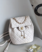 Urban Spirit Backpack Mini Backpack | 25C Light Grey Caviar Light Gold Hardware