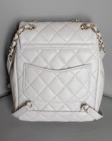 Urban Spirit Backpack Mini Backpack | 25C Light Grey Caviar Light Gold Hardware