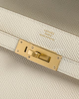 Hermes Kelly To Go Craie Epsom Gold Hardware-details