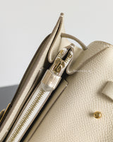 Hermes Kelly To Go Craie Epsom Gold Hardware-details