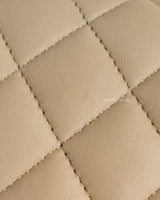 Classic Flap Medium | Beige Lambskin Light Gold Hardware