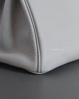 Hermes Birkin Retourne 30 | Blue Pale Taurillon Clemence Gold Hardware-details