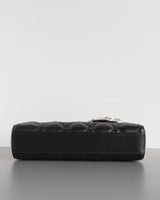 Dior Lady D-Joy Small | Black Lambskin Light Gold Hardware-details