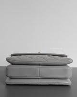 Chanel Trendy CC 20P Grey Lambskin Light Gold Hardware-details