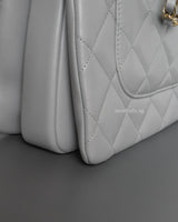 Chanel Trendy CC 20P Grey Lambskin Light Gold Hardware-details