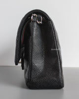 Chanel Classic Flap Medium | Black Caviar Silver Hardware-details