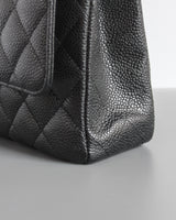 Chanel Classic Flap Medium | Black Caviar Silver Hardware-details