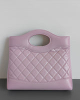 Chanel 31 | Rose Claire Lilac Calfskin Light Gold Hardware-back