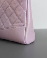 Chanel 31 | Rose Claire Lilac Calfskin Light Gold Hardware-details