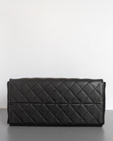 Chanel 25 Medium | Black Caviar Brushed Gold Hardware