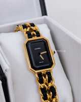 Chanel Vintage Premiere Watch 1987 Size S | 24K Gold Hardware-front