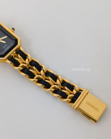 Chanel Vintage Premiere Watch 1987 Size S | 24K Gold Hardware-front1
