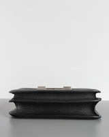 Hermes Constance 24 | Black Epsom Palladium Hardware-details