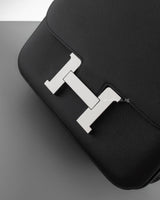 Hermes Constance 24 | Black Epsom Palladium Hardware-details