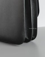 Hermes Constance 24 | Black Epsom Palladium Hardware-details