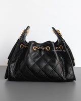 Chanel 25 Mini | Black Caviar Brushed Gold Hardware
