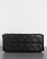 Chanel 25 Mini | Black Caviar Brushed Gold Hardware