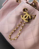 Chanel 25 Mini | 26C Light Pink Caviar Brushed Gold Hardware
