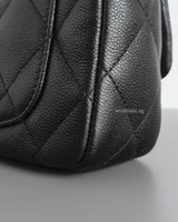 Heart Crush Mini Square | 23P Black Caviar Brushed Gold Hardware