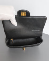 Heart Crush Mini Square | 23P Black Caviar Brushed Gold Hardware