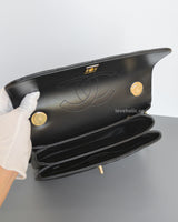 Trendy CC Medium | Black Lambskin Light Gold Hardware