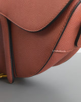 Saddle Medium | Dusty Rose Calfskin Brushed Gold Hardware