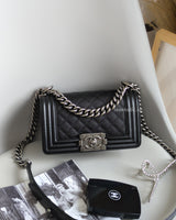 Boy Small | Black Caviar Ruthenium Hardware
