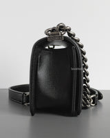 Boy Small | Black Caviar Ruthenium Hardware