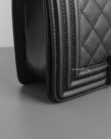 Boy Small | Black Caviar Ruthenium Hardware