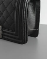 Boy Small | Black Caviar Ruthenium Hardware