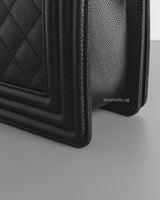 Boy Small | Black Caviar Ruthenium Hardware