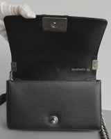 Boy Small | Black Caviar Ruthenium Hardware