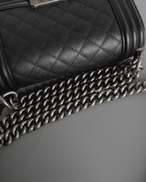 Boy Small | Black Caviar Ruthenium Hardware