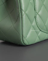 Chanel Mini Rectangle 21C Light Green Lambskin Light Gold Hardware-details
