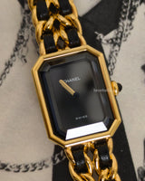 Chanel Vintage Premiere Watch 1987 Size L | 24K Gold Hardware-front